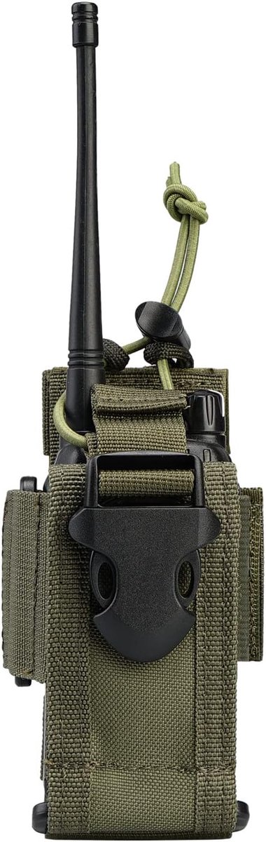 Walkie Talkie Tas, MOLLE Radiohouder, Verstelbare Radio Holster voor Vest, Walkie Talkie Houder Radio Holster voor Riem, Multifunctionele Radio Pouch Radio Tas