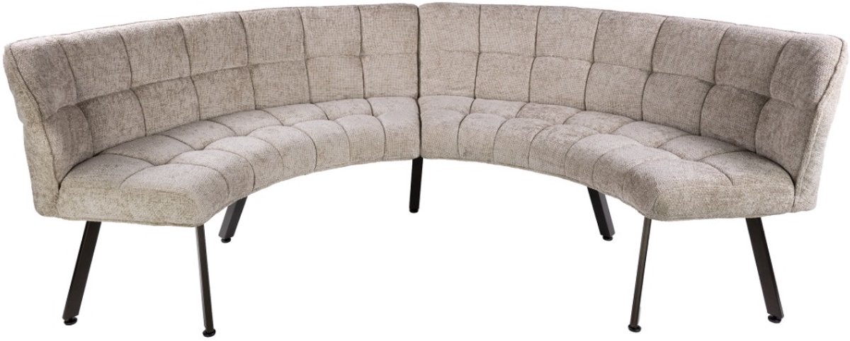 AnLi Style Eetkamerbank Raster rond 2DLG