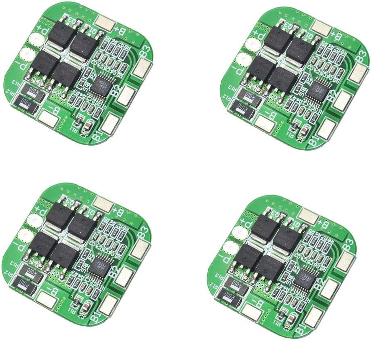 4 stuks 4S 20 A 14,8 V BMS Li-Ion Lithium Battery Protection Board 18650 Charger Protection Board 16,8 V over belasting over Discharge Short Circuit Protection