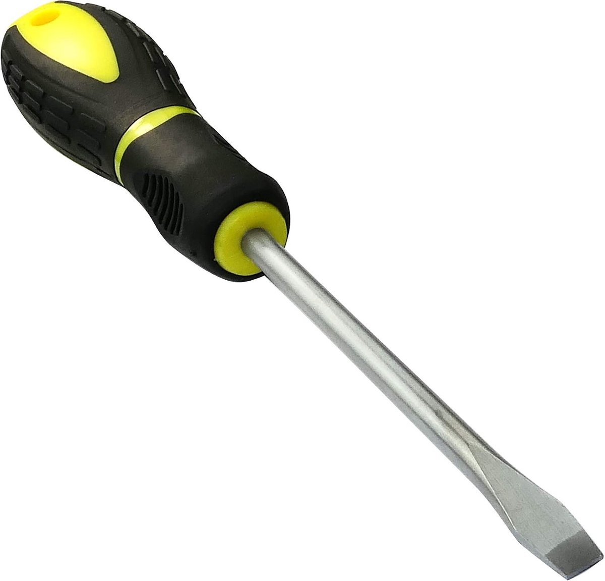 - Klassieke 6x100mm platte schroevendraaier voor sleufschroef - magneet/magnetische tip - bi-materiaal antislip handvat - stalen mes/CR-V / -S2 - C45665