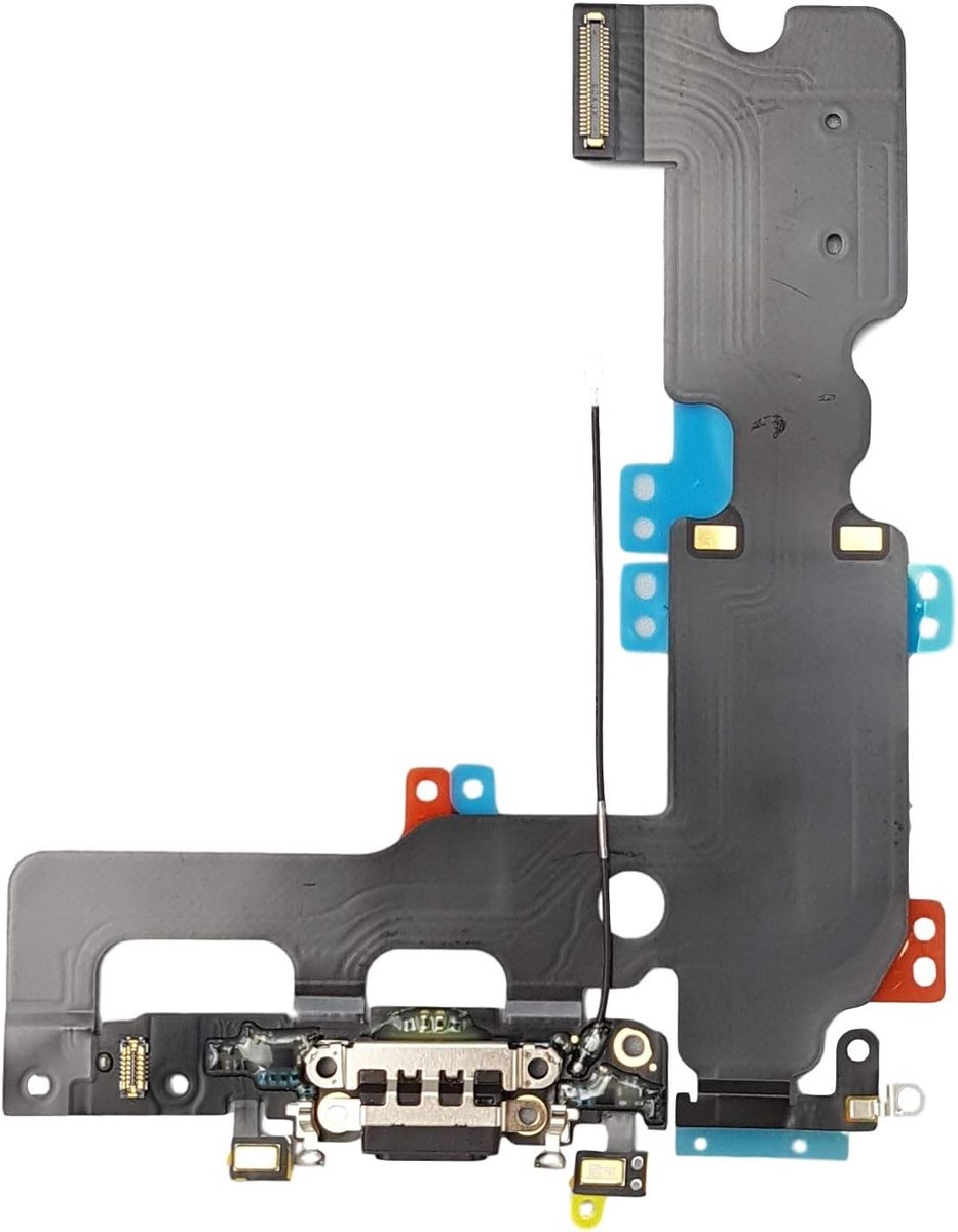 Connector compatibel met iPhone 7 Plus - Charging Port Flex-kabel, Donkergrijs (A1661, A1784, A1785)