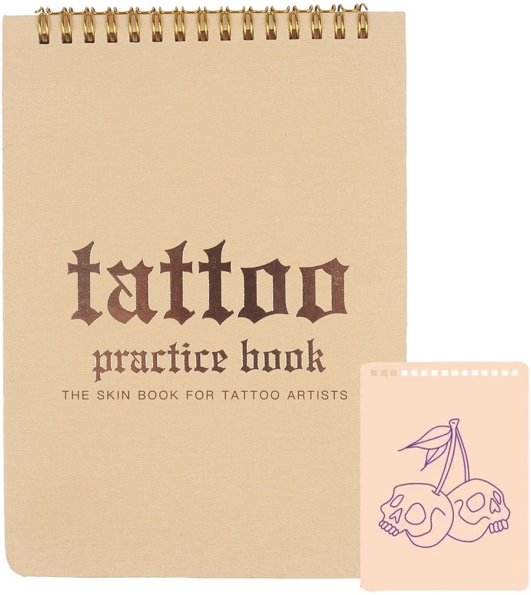 SolidKeus - Kunsthuid Oefenboek met 10 Siliconen Bladen voor Tattoo Artists