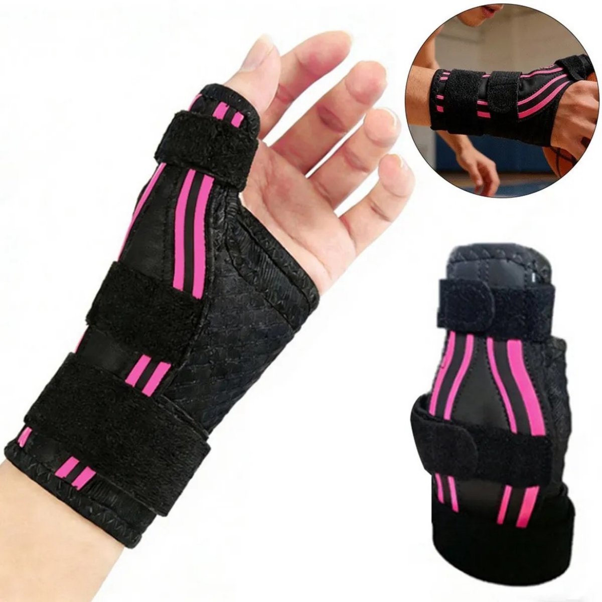 Namajunas - Duimbandage - Duimspalk - Duimbrace - Duimsteun Artrose - Thumb Brace - Sport Duimbrace - Rechts en Links te Gebruiken - Ondersteuning en Bescherming voor Duim - Stabilisatie van Duimbasisgewricht en Zadelgewricht