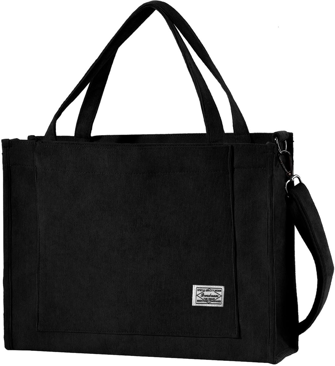 SolidKeus - Grote Retro Corduroy Handtas voor Dames