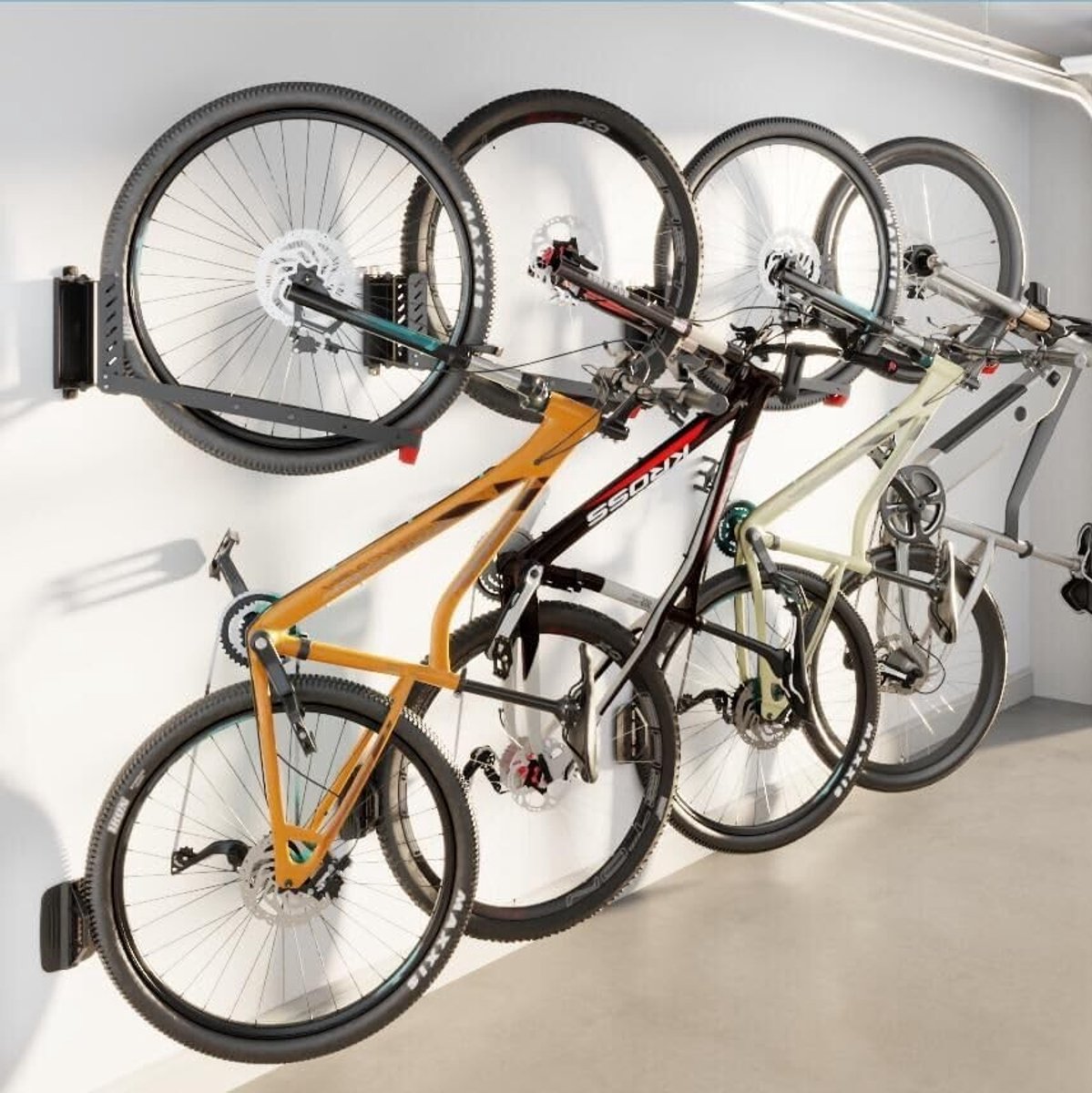 SolidKeus - Draaibare Fiets Wandbeugel, Tot 35 kg, Eenvoudig Te Monteren