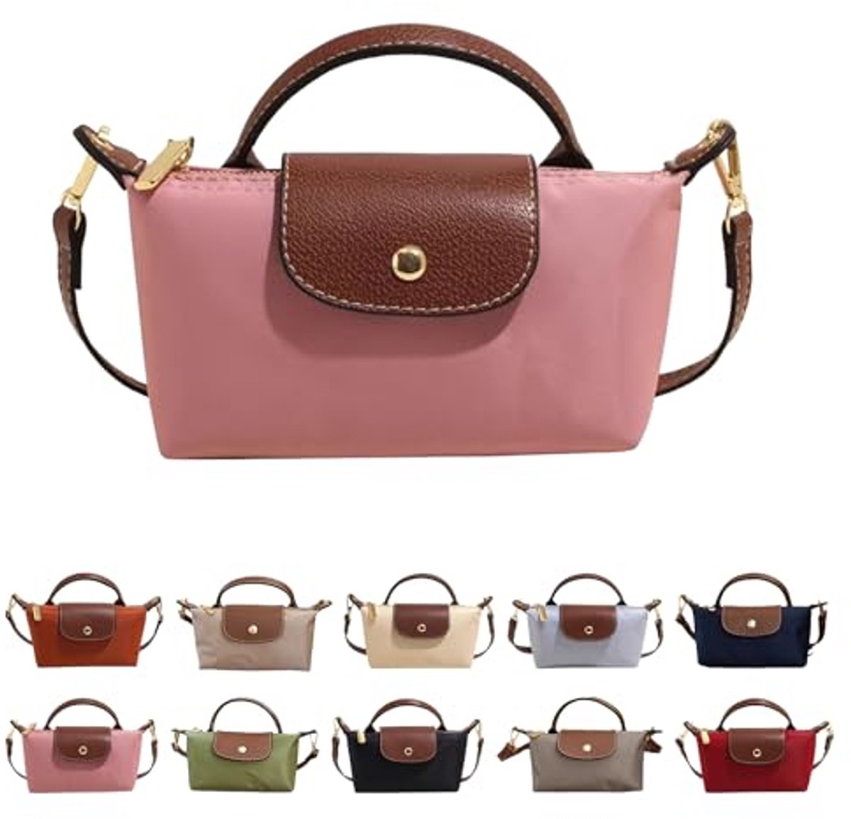 Casalora Mini Crossbody Tas voor Vrouwen - Kleine Schoudertas met Verstelbare Band - Ruim Design met Ritszakken voor Telefoon en Sleutels - Lichtgewicht en Duurzaam PU Leer - Modieuze Kleuren voor Dagelijks Gebruik en Reizen