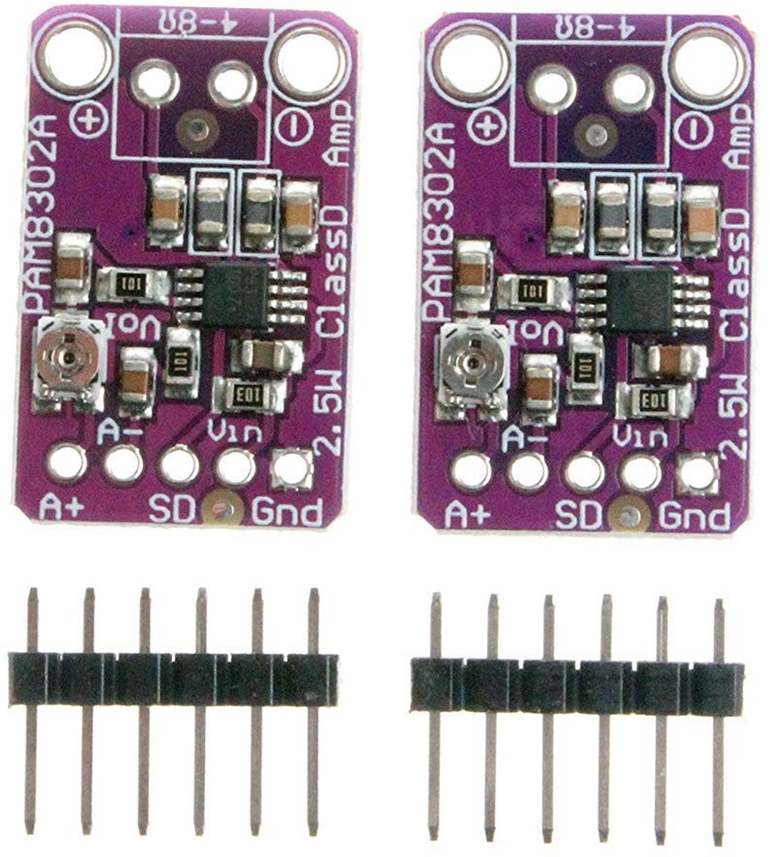 SolidKeus - 2 Stuks PAM8302 2.5W Klasse D Audio Versterker Ontwikkelbord