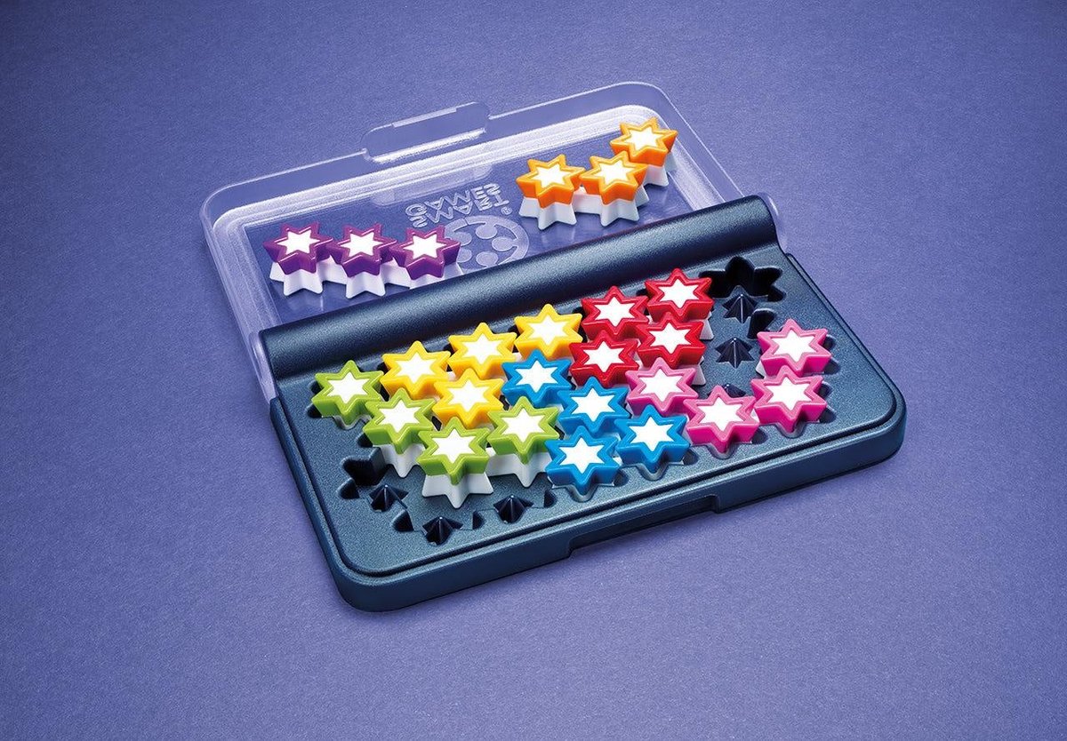 SmartGames IQ Stars - Logisch Denkspel & Reispuzzel - 120 Opdrachten met Gekleurde Sterren - Educatief Solospel - Vanaf 6 Jaar — cadeau in Spellen & Speelgoed - foto 4