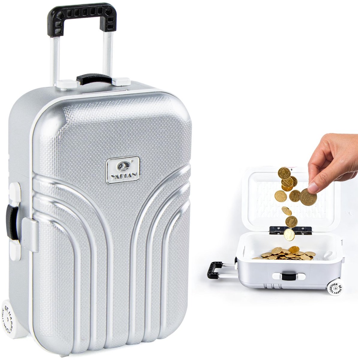 SolidKeus - Mini Trolley Spaarpot voor Moderne Decoratie