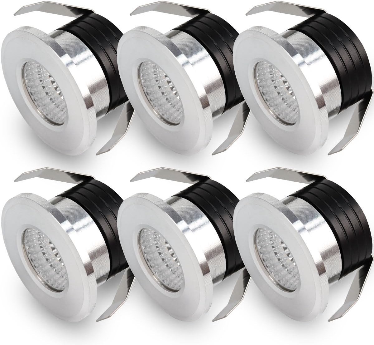 SolidKeus - Set van 6 Mini Inbouwspotjes met Transformator
