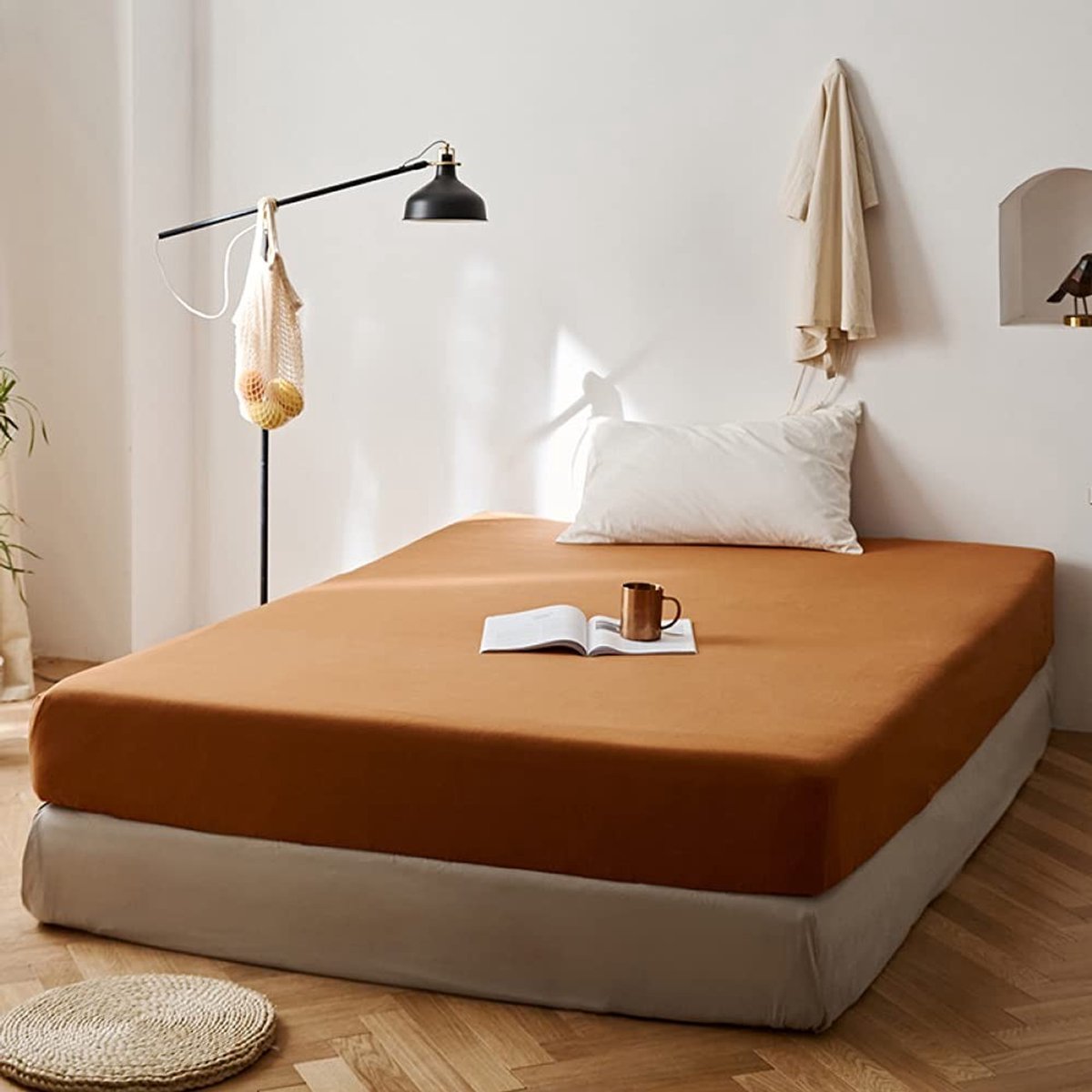 SolidKeus - Fitted Sheet 180x200 cm Microfiber voor Boxspring Bed