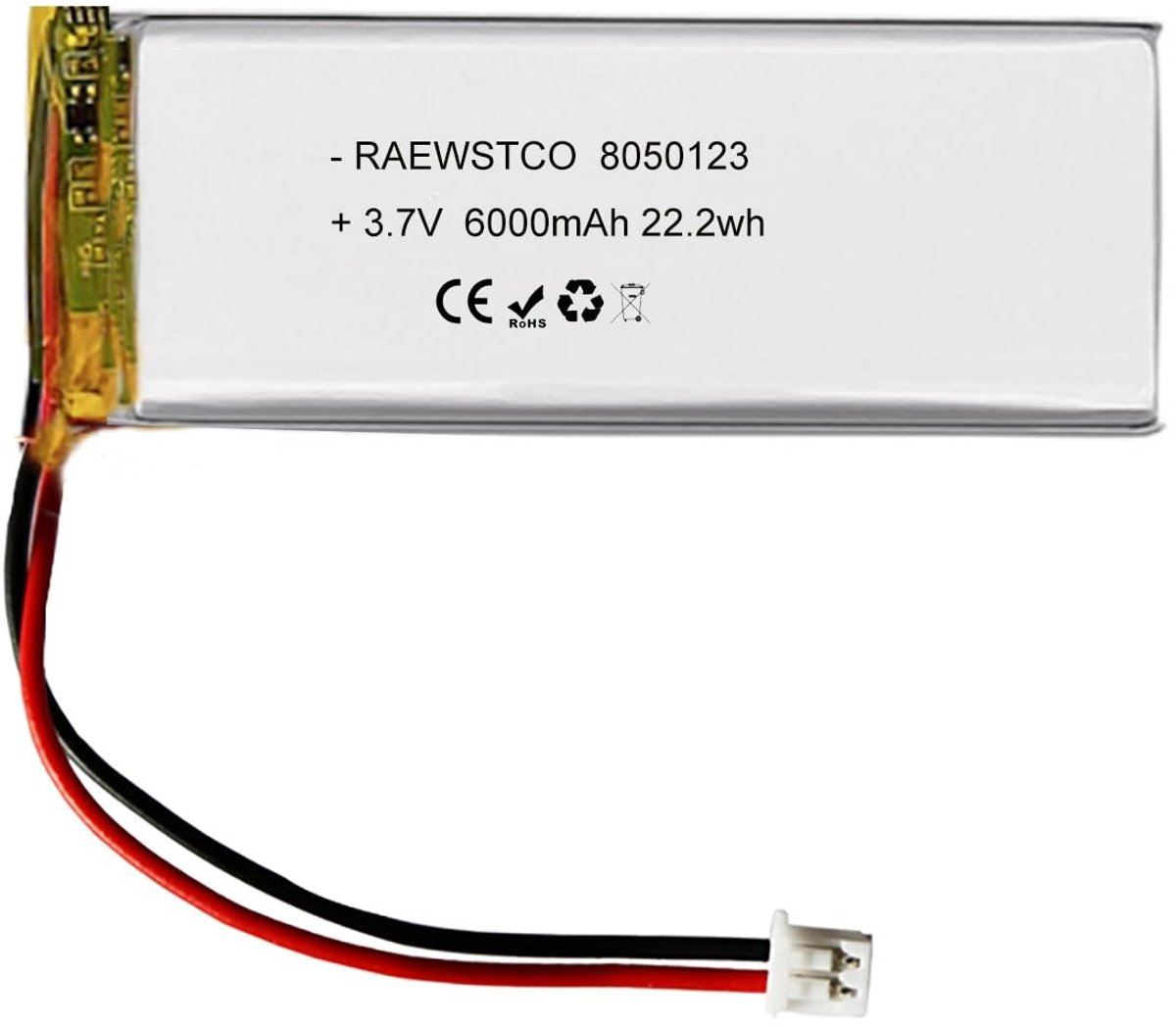 SolidKeus - 3,7V 6000mAh Polymeer Lithiumbatterij voor Slimme Huishoudelijke Apparaten