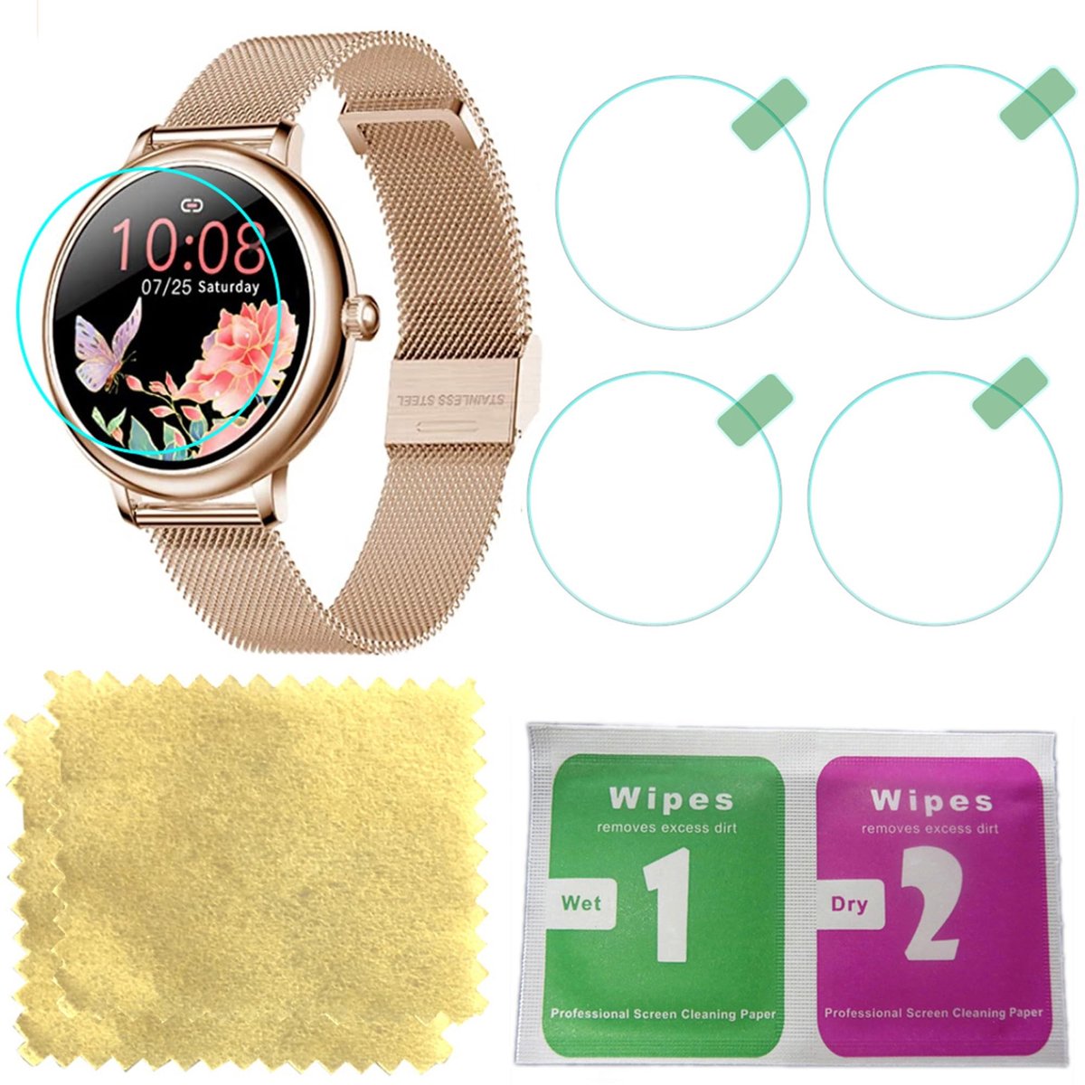 SolidKeus - Beschermfolie voor Smartwatch 1.07 Inch