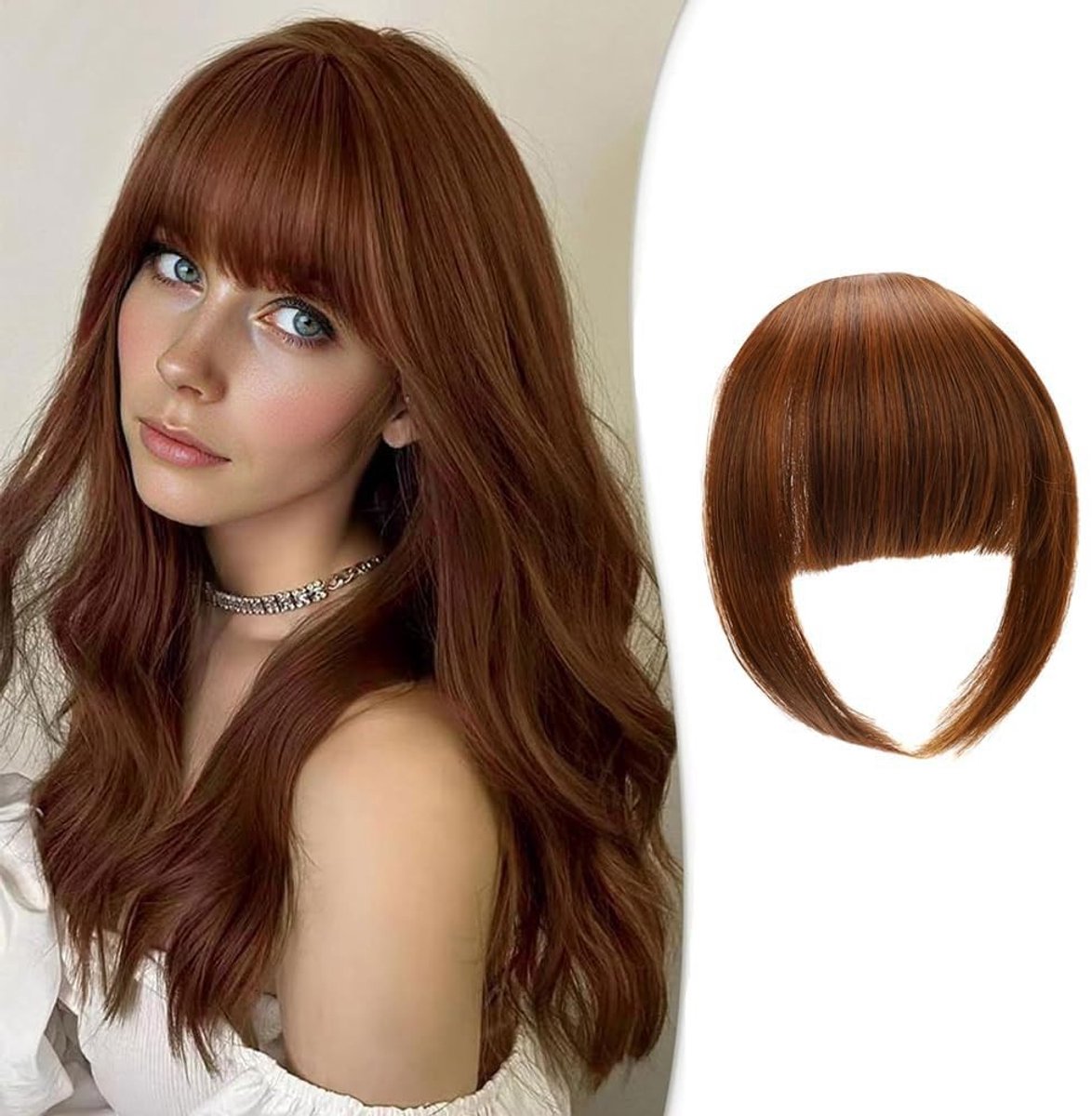 SolidKeus - Clip-in Bangs Haarverlengingen voor Vrouwen