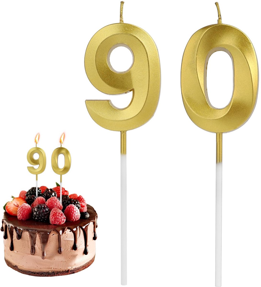 SolidKeus - Gouden Nummerkaars voor 90e Verjaardag
