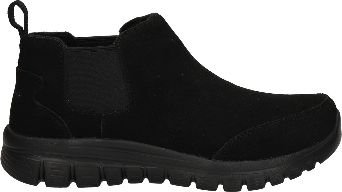 Skechers Graceful dames chelseaboot - Zwart zwart - Maat 39