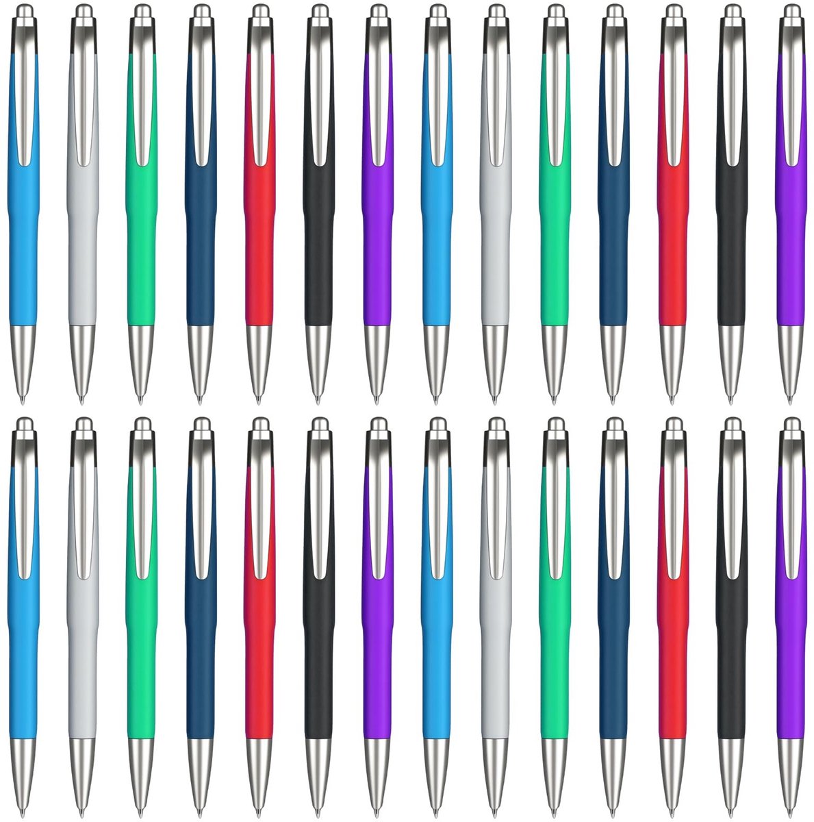SolidKeus - Set van 150 Kleurrijke Balschrijfpen