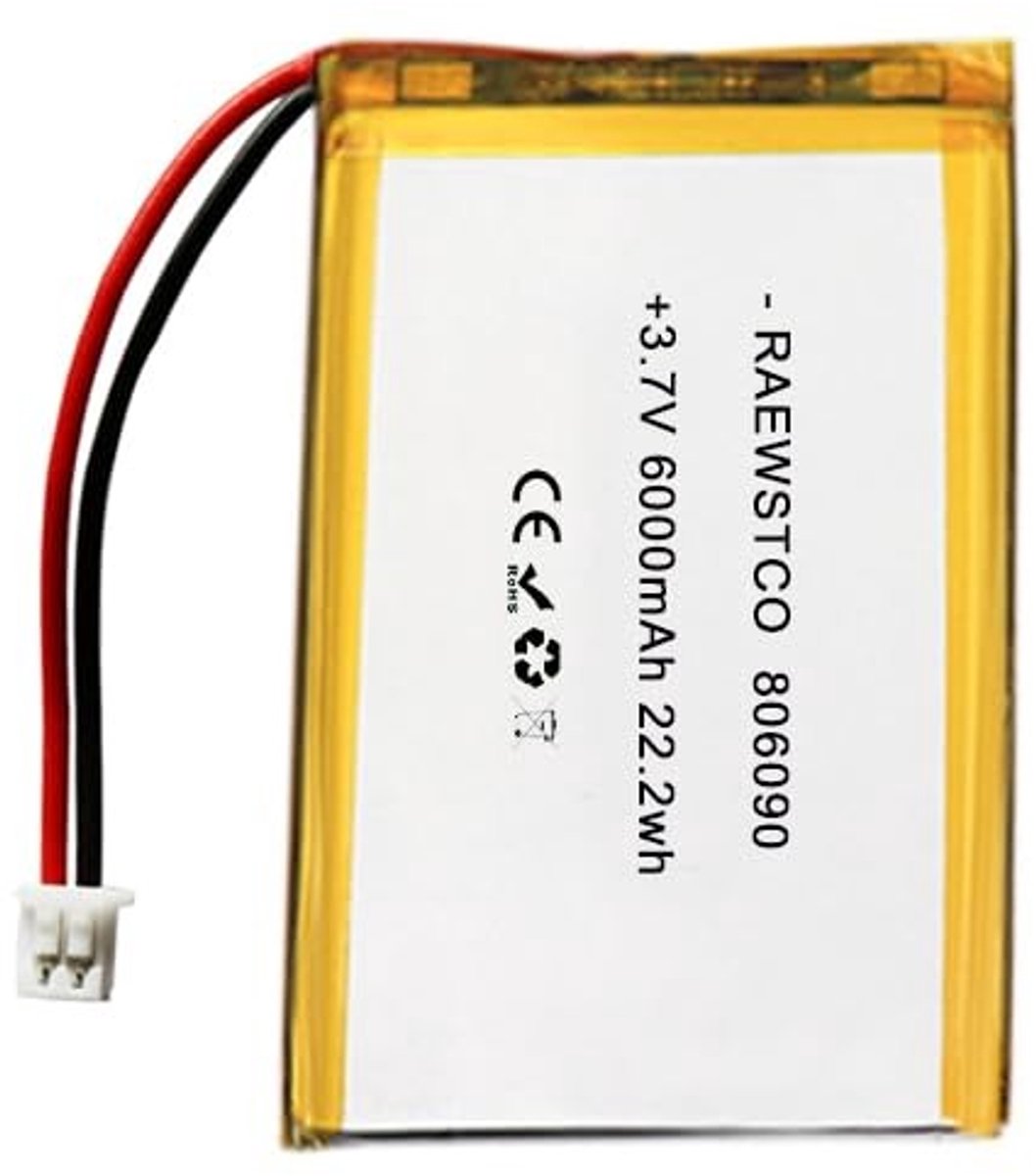 SolidKeus - 3,7 V 6000 mAh Lithiumbatterij voor Communicatie- en Medische Apparaten