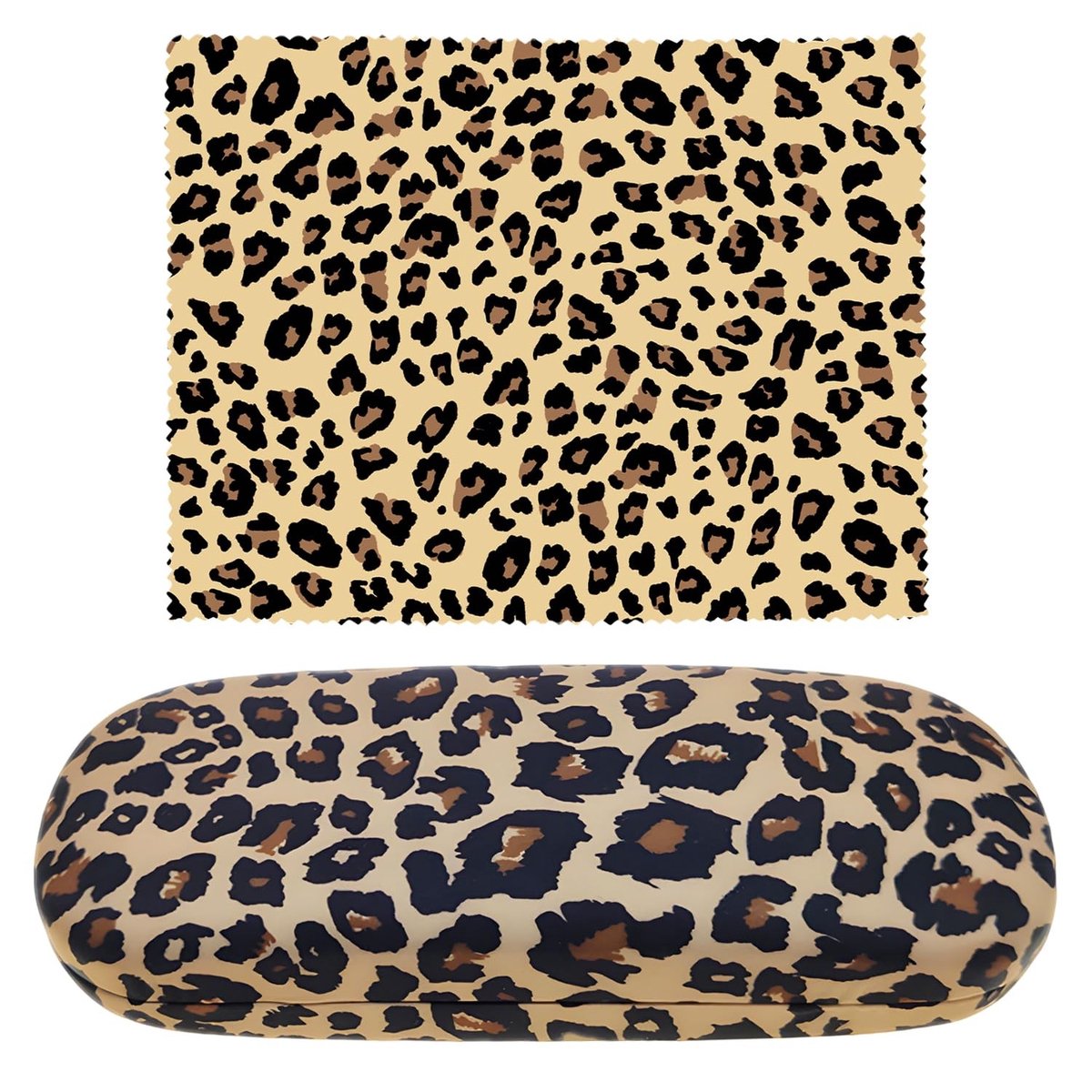 SolidKeus - Leopard Print Brilhoes met Schoonmaakdoekje