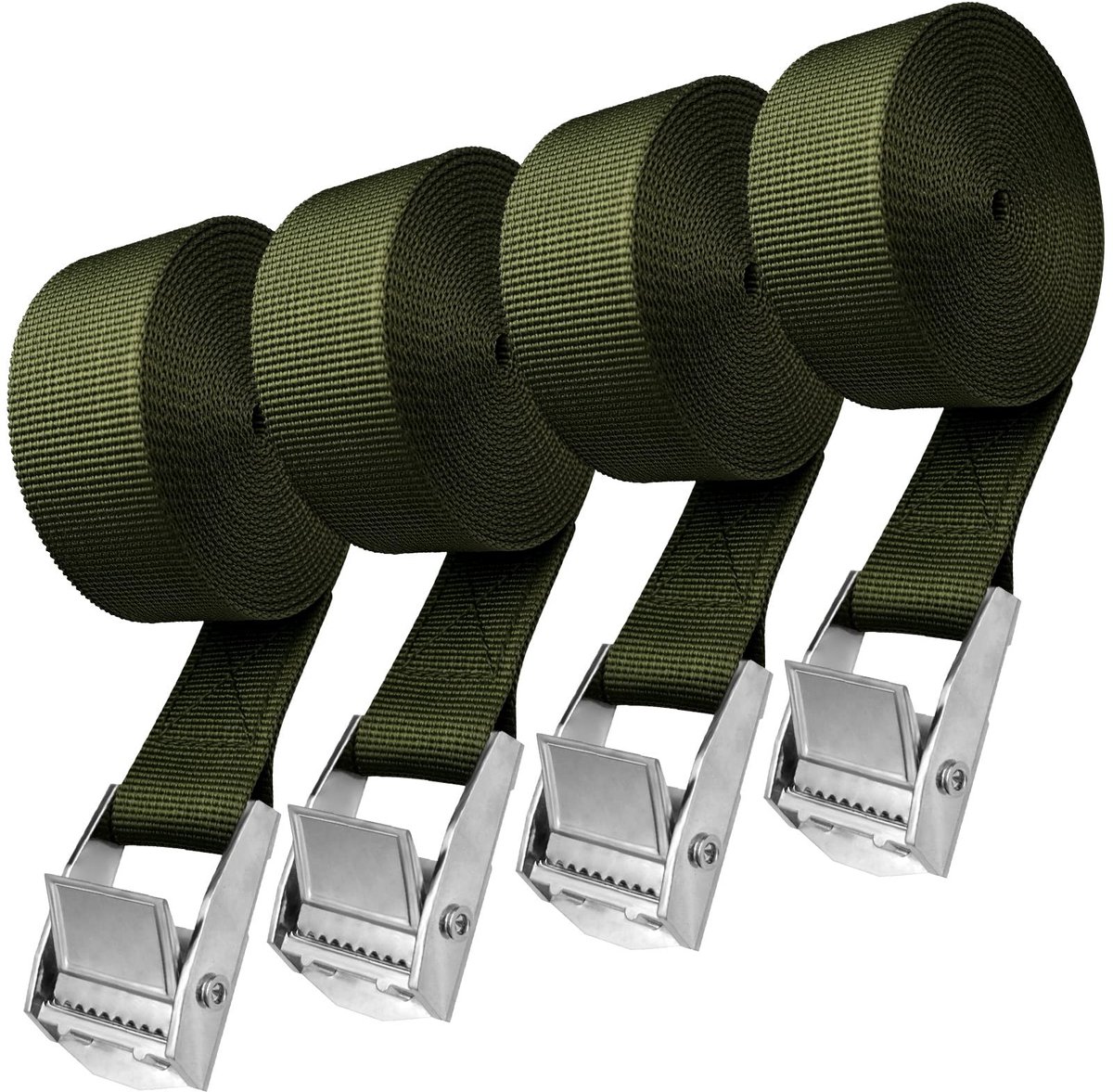 SolidKeus - Set van 4 Spanriemen tot 250 kg met Klemsluiting