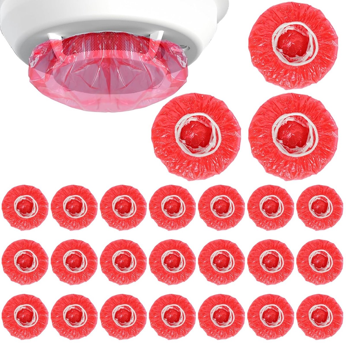 SolidKeus - 25 Stuks Herbruikbare Deksels met Rookmelder voor Keuken en Huis