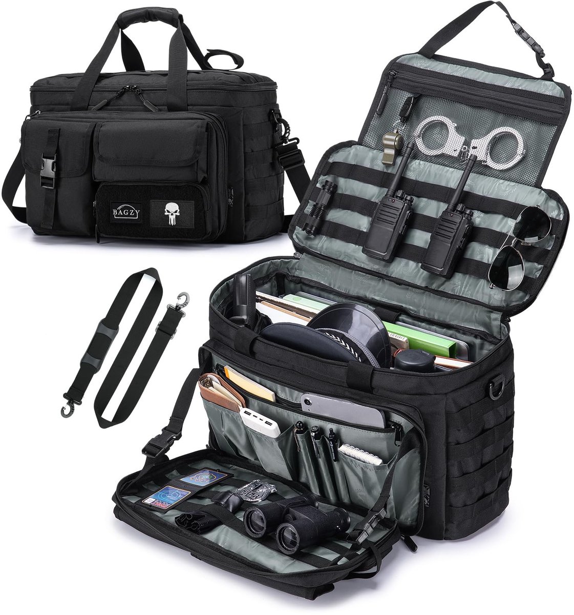 SolidKeus - Tactische Auto Organizer voor Hoofdsteun 3-in-1