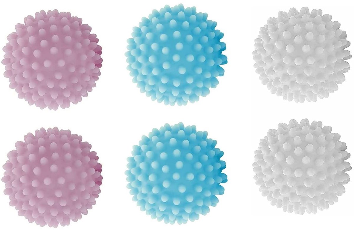 SolidKeus - 6 Stuks Droogballen voor Wasmachine en Wasdroger