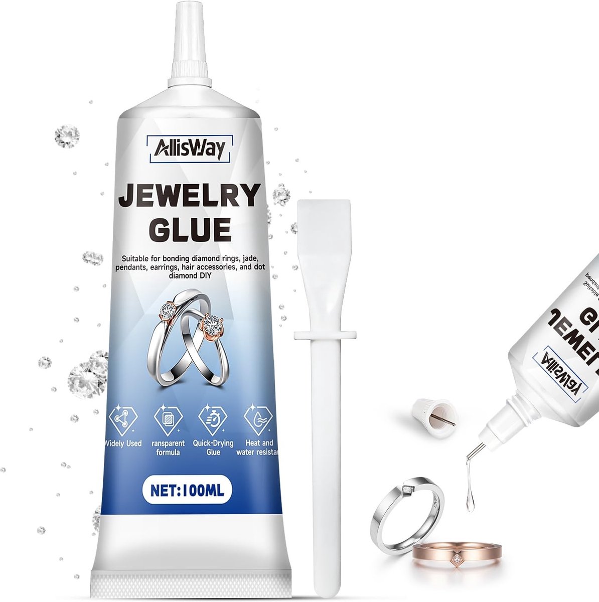 SolidKeus - Extra Sterke Transparante Lijm voor Sieraden 100 ml