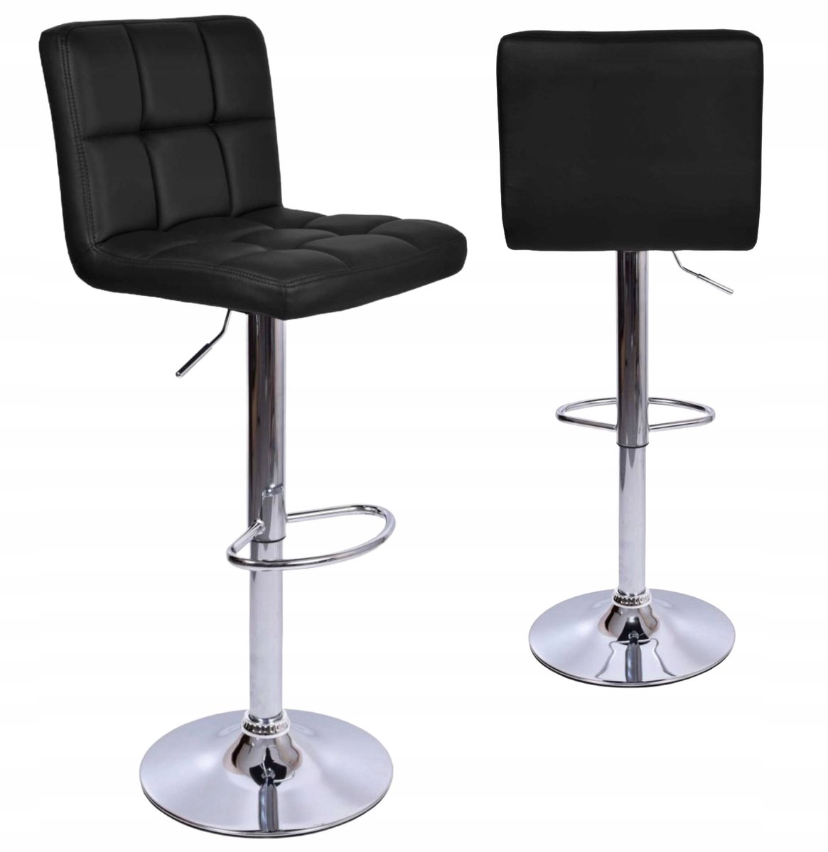Zwart Barokruk Leer - Verstelbaar & Draaibaar - Modern Design