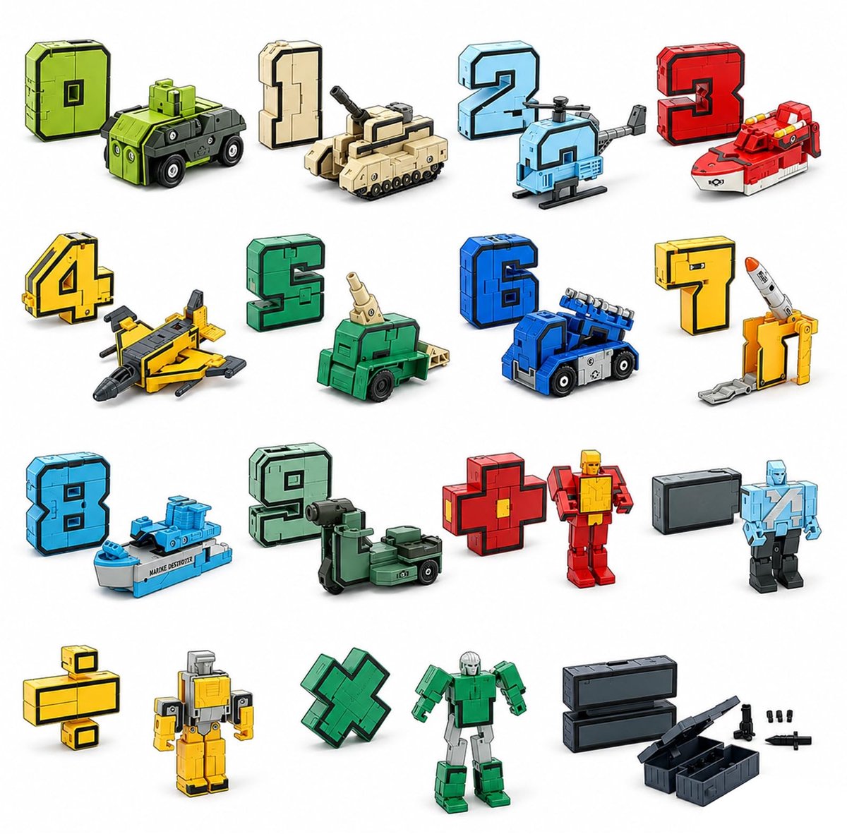 SolidKeus - Educatief Speelgoed met Transformer Robots voor Kinderen