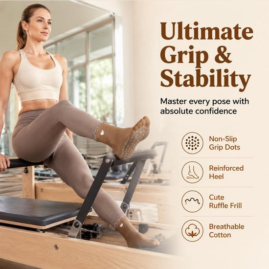 SolidKeus - 3 Paar Antislipsokken voor Dames met Grip van solidkeus — afbeelding 5