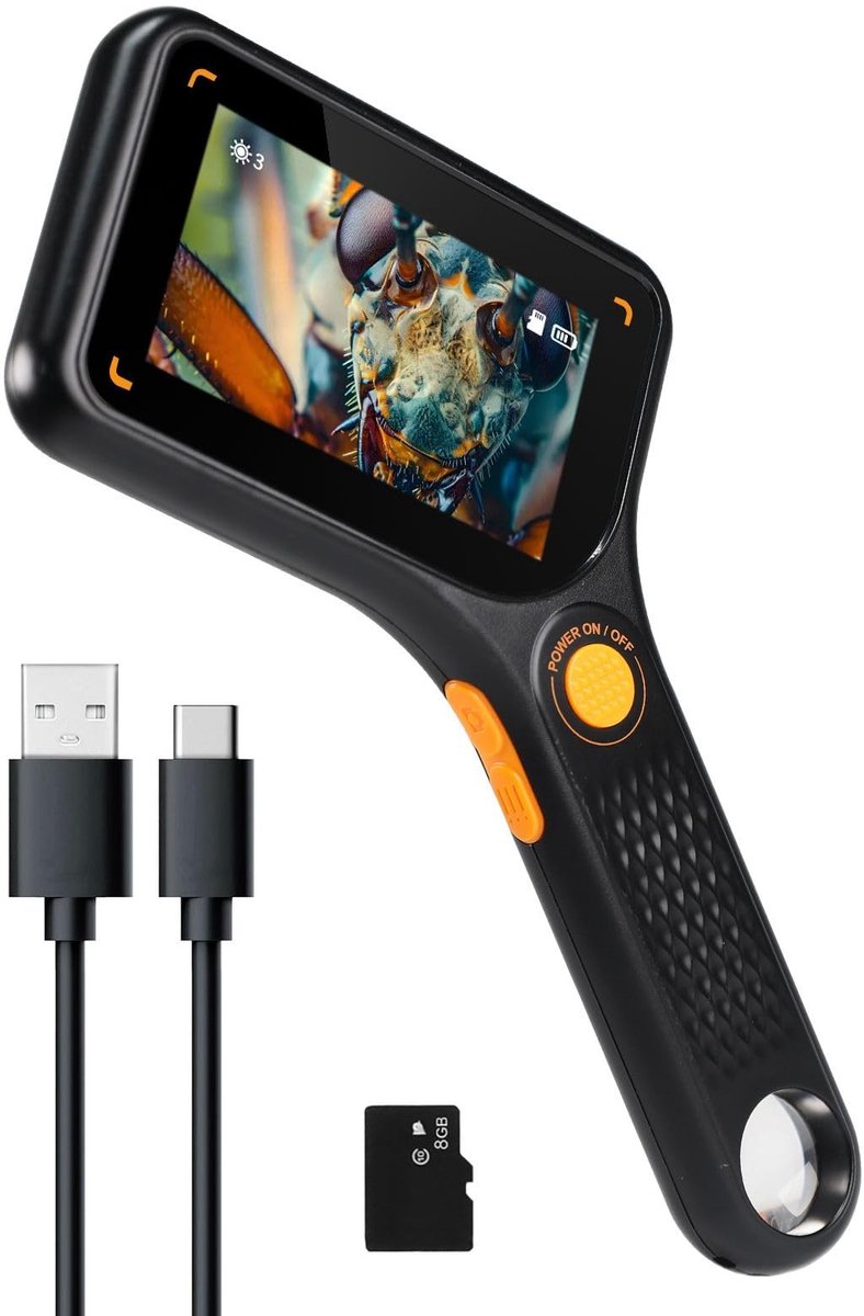 SolidKeus - Digitale Microscoop met 500x Vergroting en 3-inch Scherm
