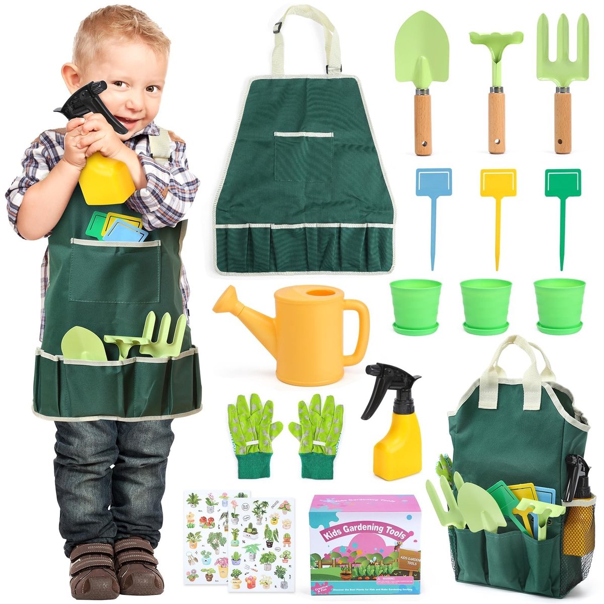 SolidKeus - Kindertuingereedschap Set met Schop en Gieter