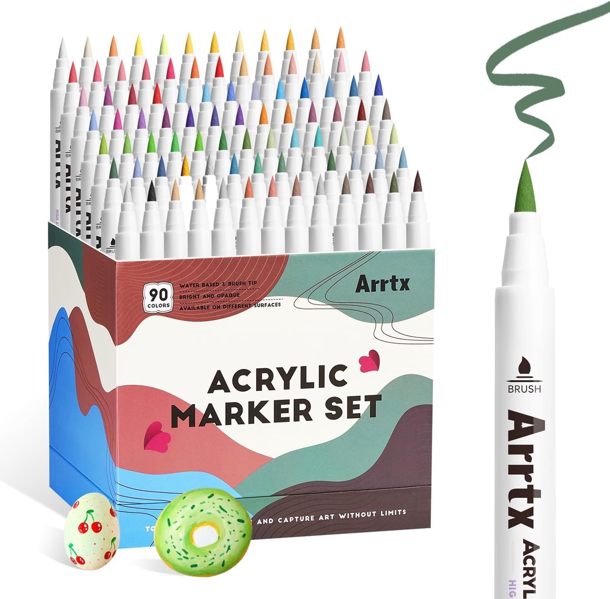 SolidKeus - Set van 90 Acryl Markers voor Creatieve Projecten