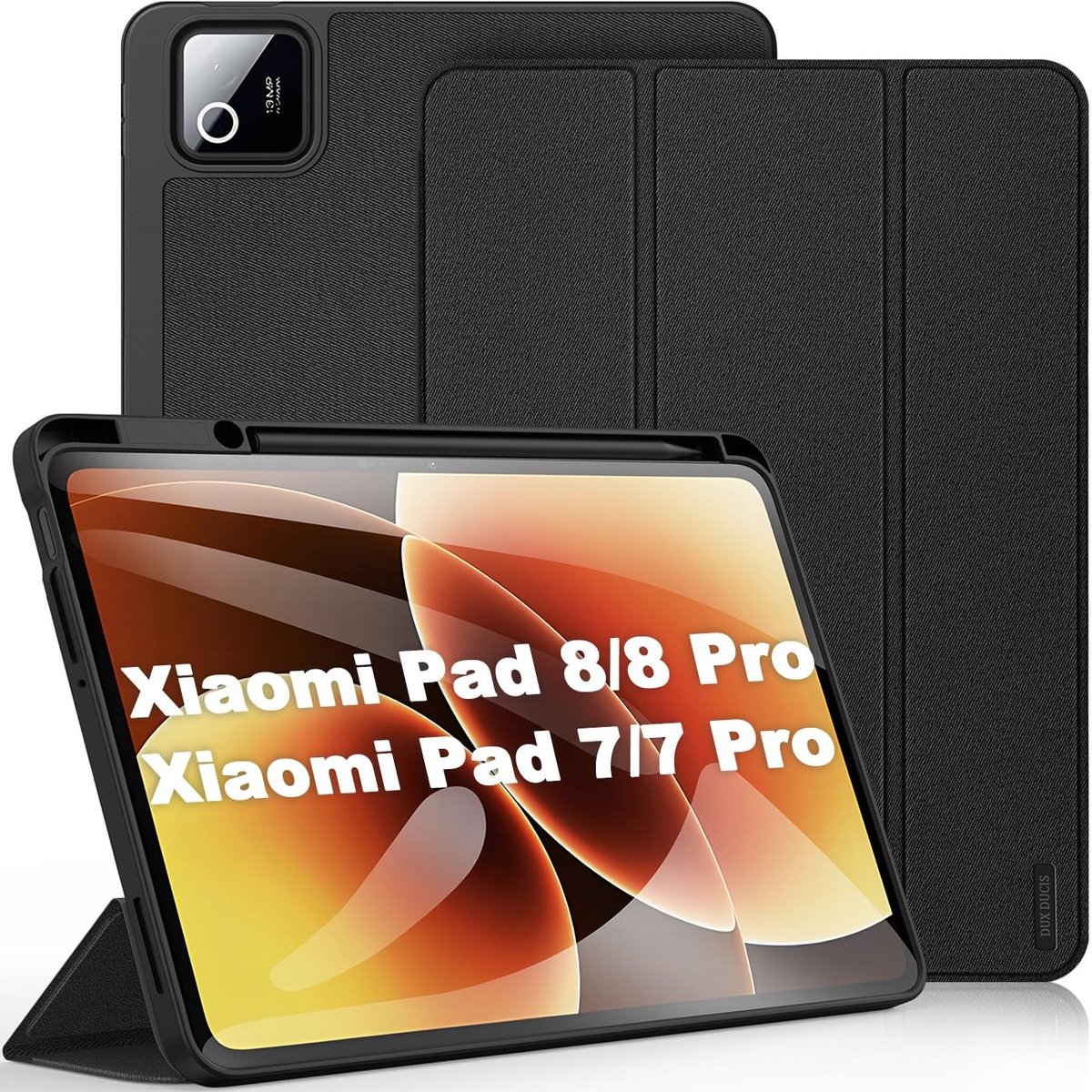 SolidKeus - Hoes voor Xiaomi Mi Pad 8/8 Pro met Penhouder en Shockproof Design