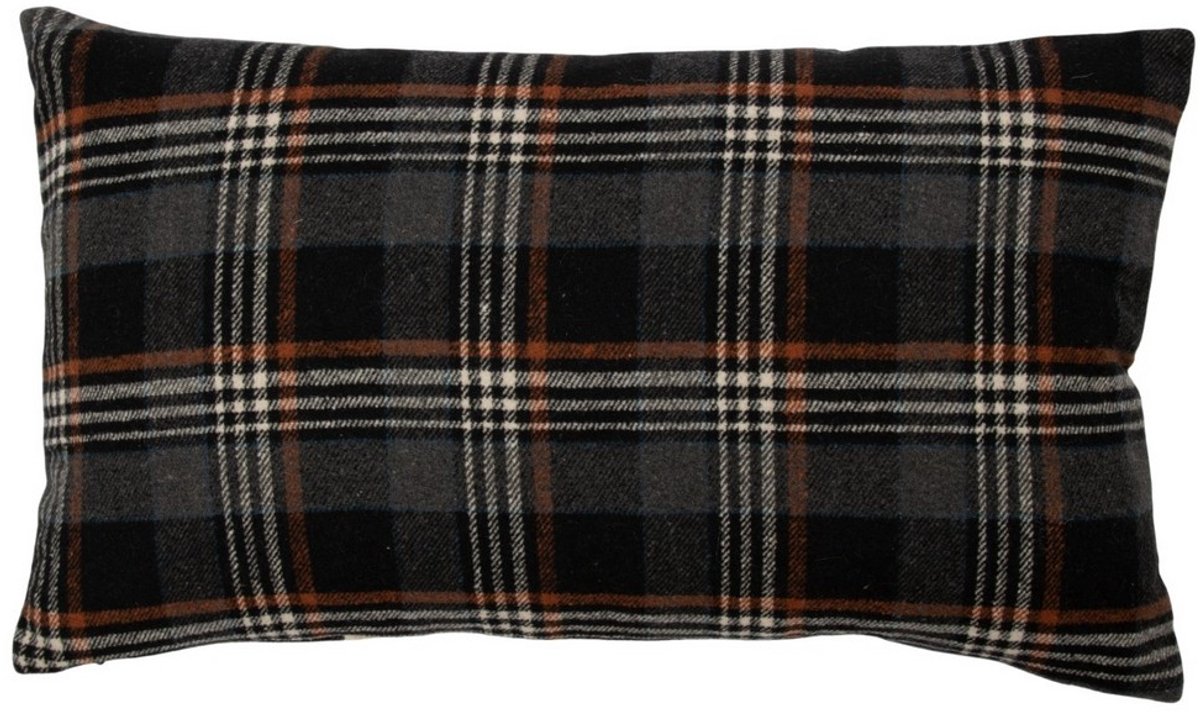 Cushion Check deer black 30x50cm