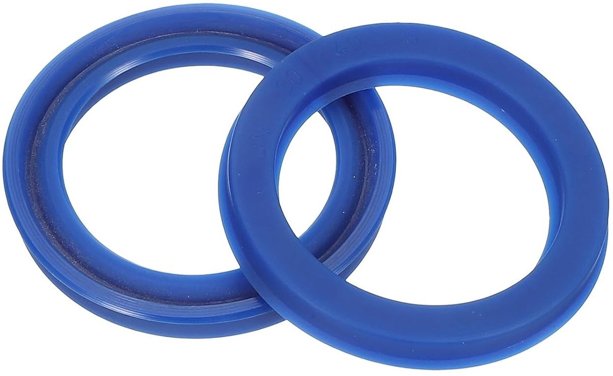 Wave Seal Ring 30mm ID x 40mm OD x 5mm Breedte, 2 Stuks PU Olie Seal voor Industriële Lagers, Piston Cilinders en Pompen, Blauw