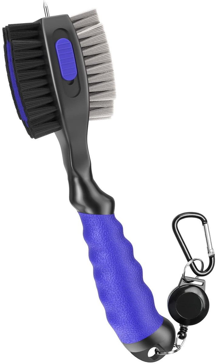 SolidKeus - Golfclub Schoonmaakborstel met Retractable Carabiner