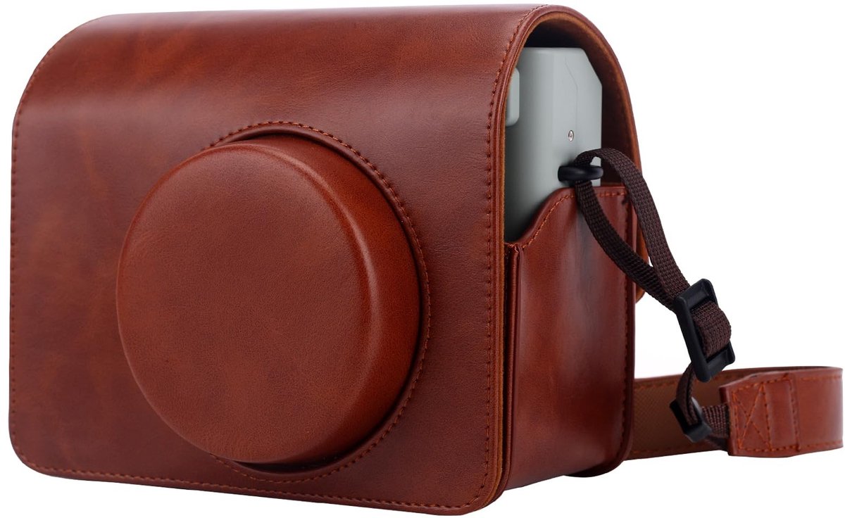 SolidKeus - Camera Case voor Fujifilm Instax Wide 400 met Afneembare Strap