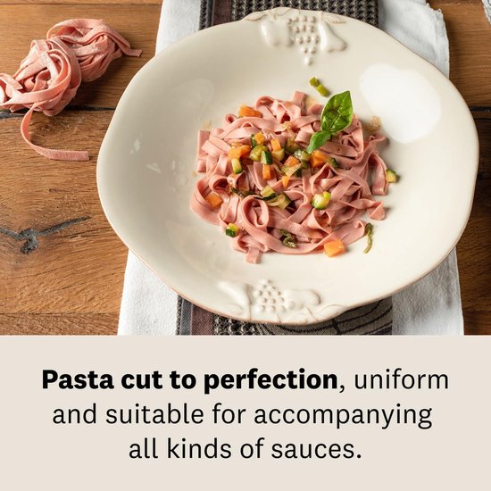 Pastamachine Groot - Pastamaker Handmatig - Verse Pasta Maken - 10 Dikte Regelingen - 150 mm Breed - Zilver van Pastamachine — afbeelding 4