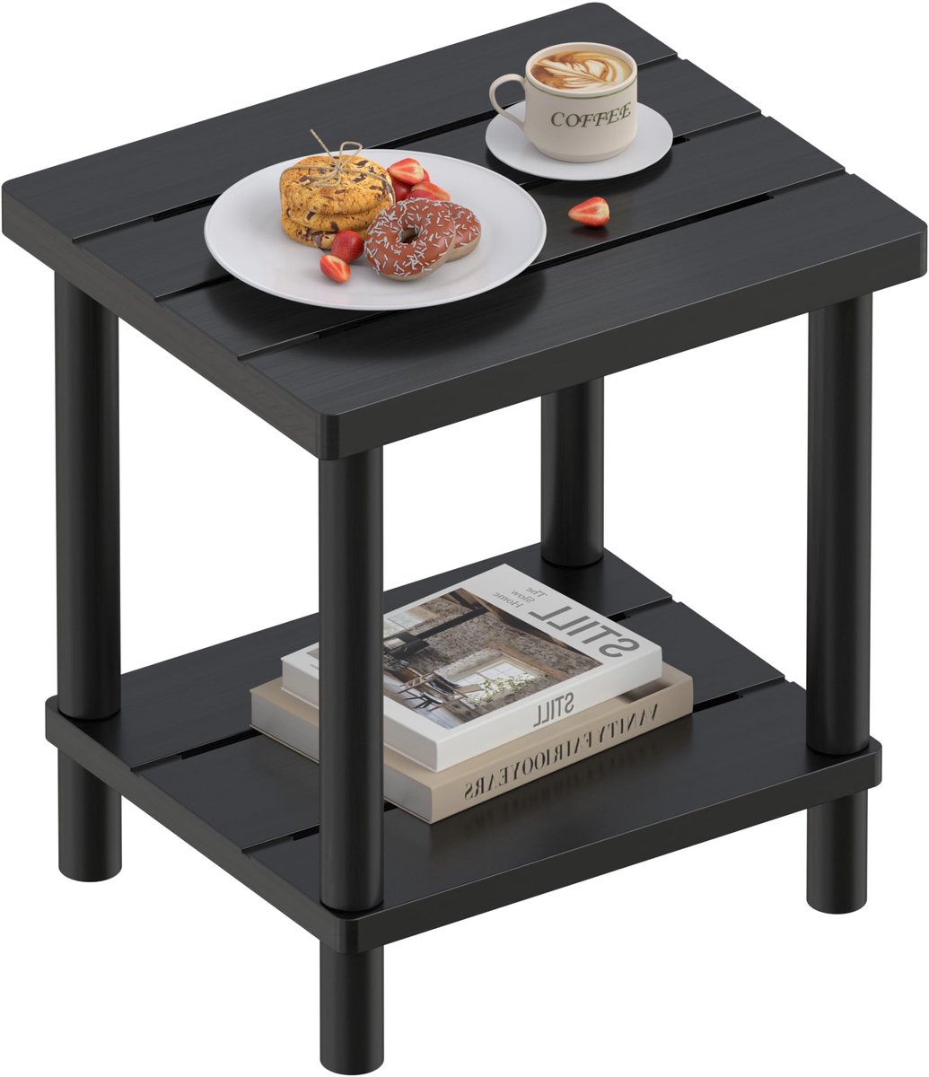 Omgoods - Adirondack Tuintafel met 2 Niveaus voor Binnen en Buiten