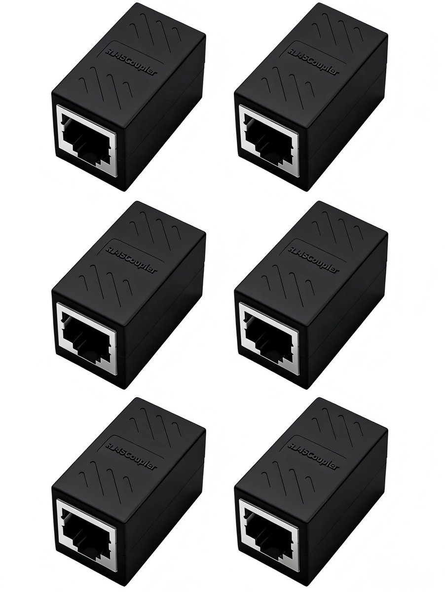 Omgoods - Netwerkconnector Set van 6 voor Ethernet