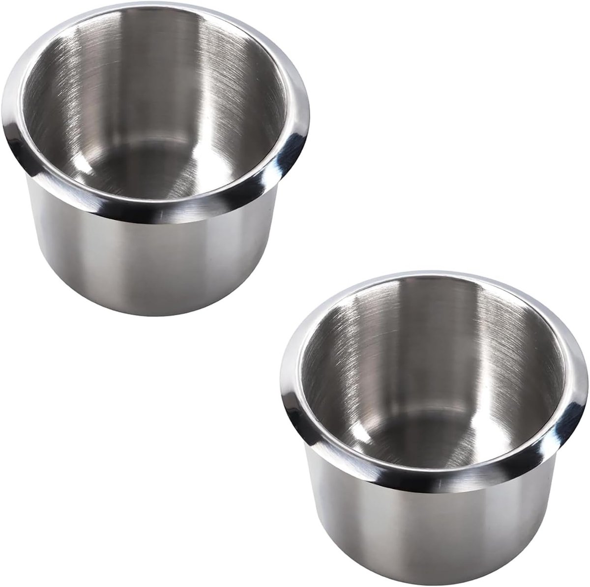 2 Stuks RVS Jumbo Drink Cup Holders voor Speltafels, Geschikt voor Poker, Casino en Gaming Tafelgebruik, Ideaal voor Auto's, Campers en Werktafels