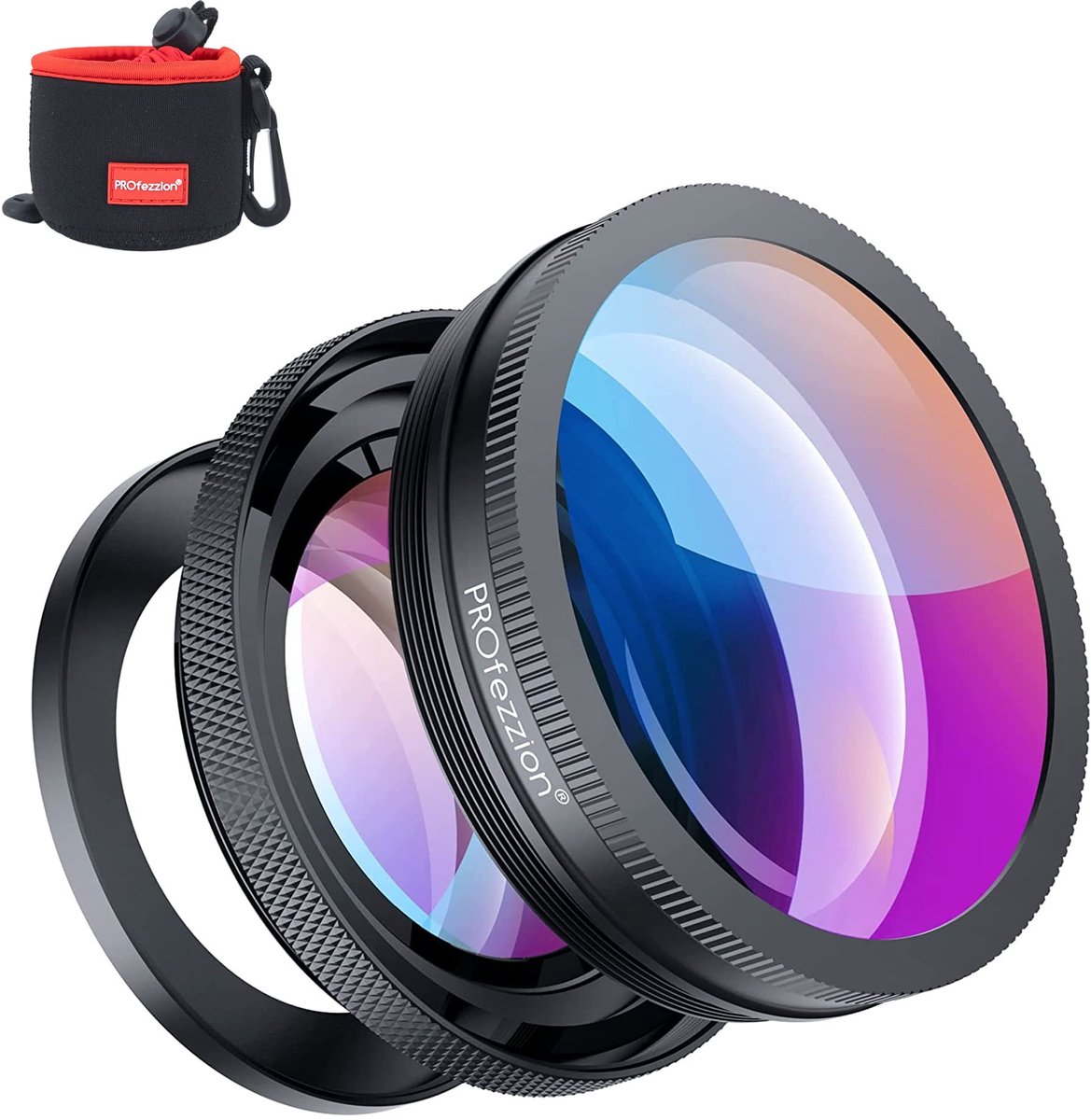 SolidKeus - 18mm Wide Angle Lens met 10X Macro voor Sony en Canon Camera's