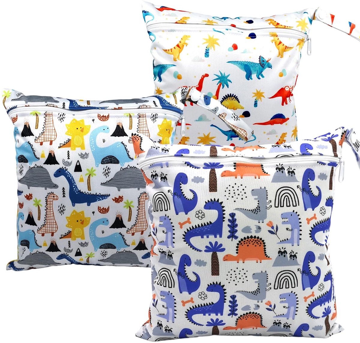 Omgoods - Set van 3 Waterdichte Luiertassen voor Baby's