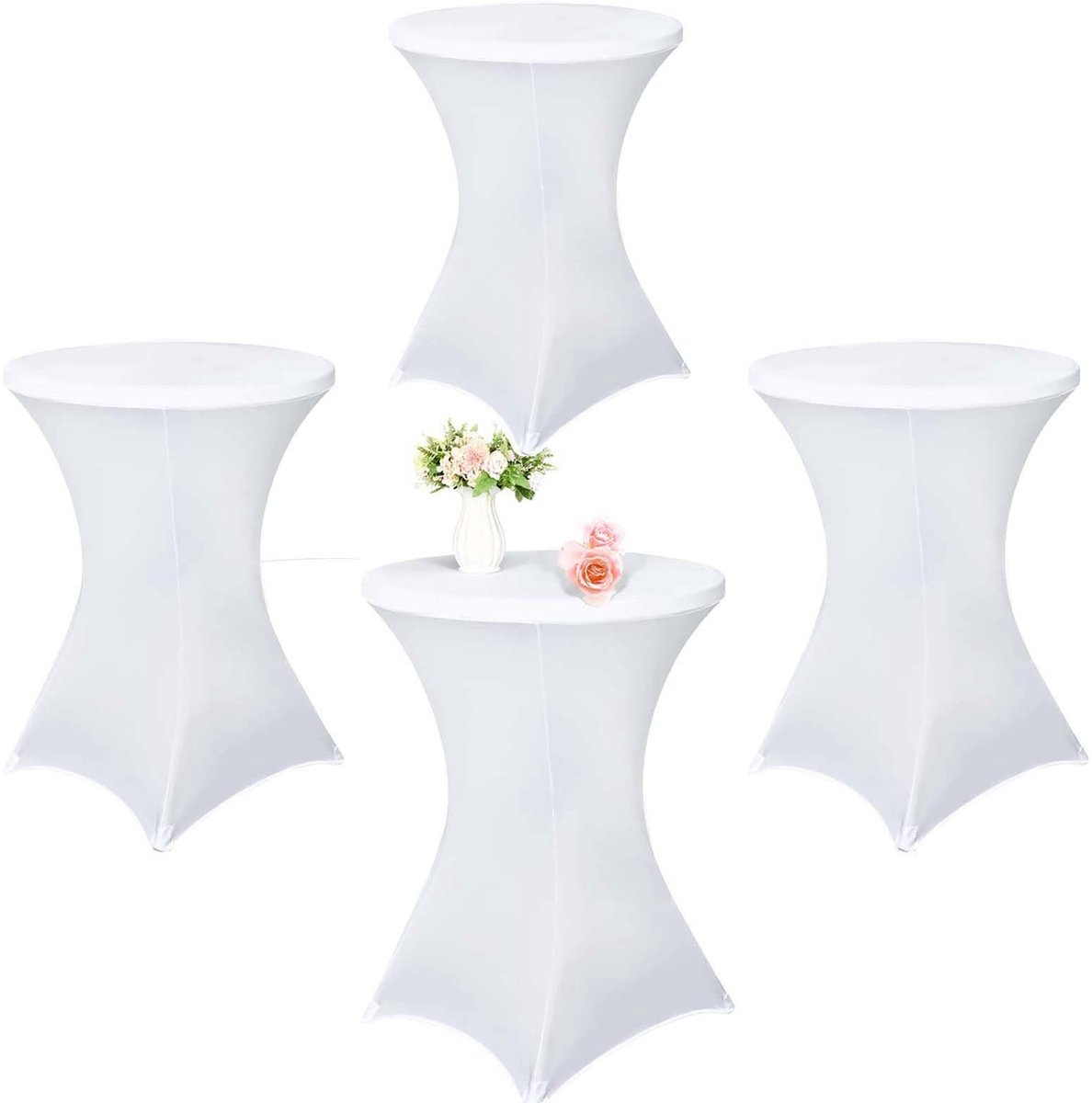 Omgoods - Rekbare Cocktailtafelkleden voor Bruiloft en Feest - 80 x 110 cm, 4 Stuks