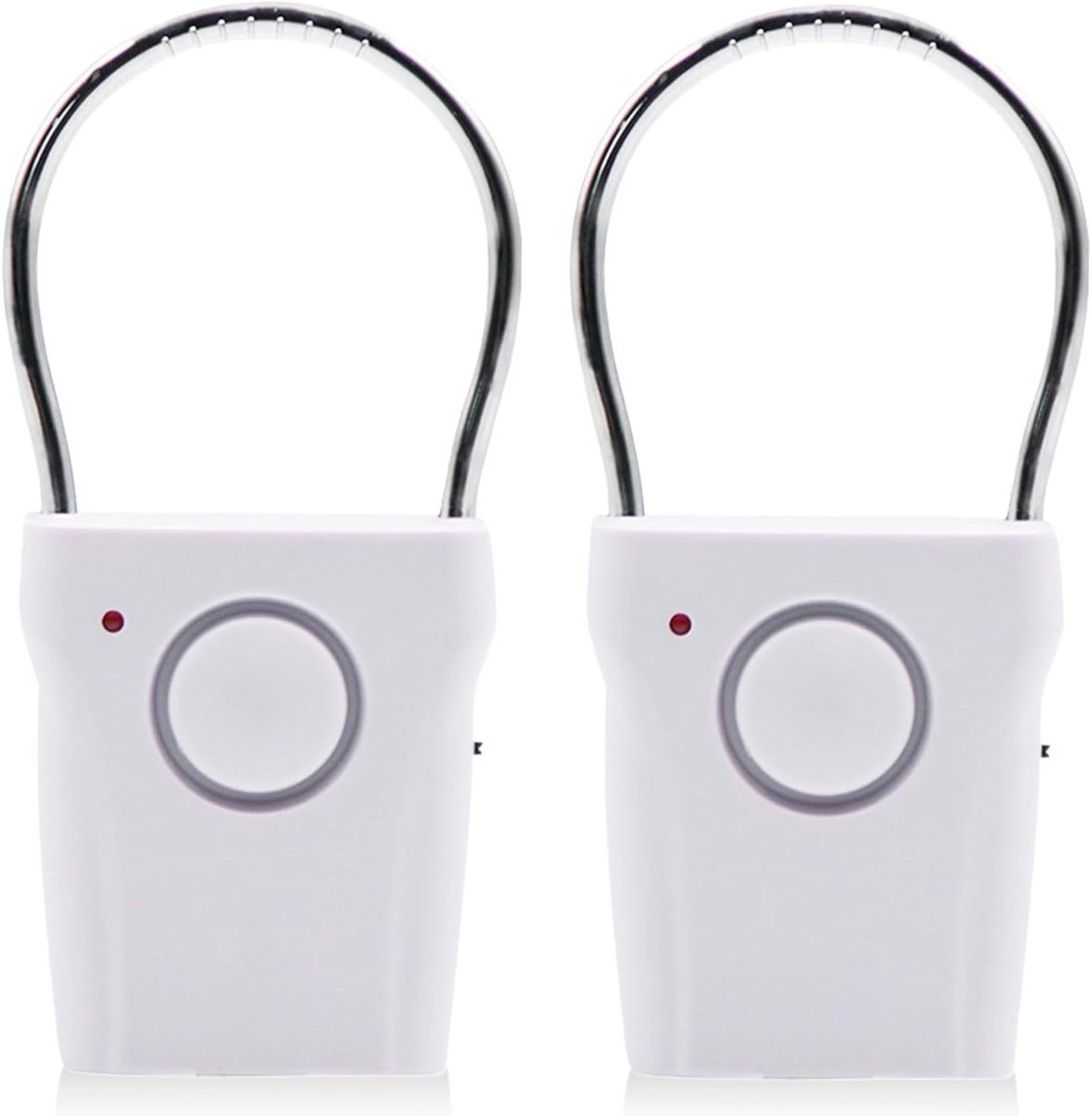 2 stuks deurklink, alarmsysteem, 120 dB, elektronisch alarmsysteem, deur- en raamalarm met trillings- en aanraaksensor, draadloos inbraakbeveiligingsalarmsysteem voor thuis, hotel, kantoor, camper