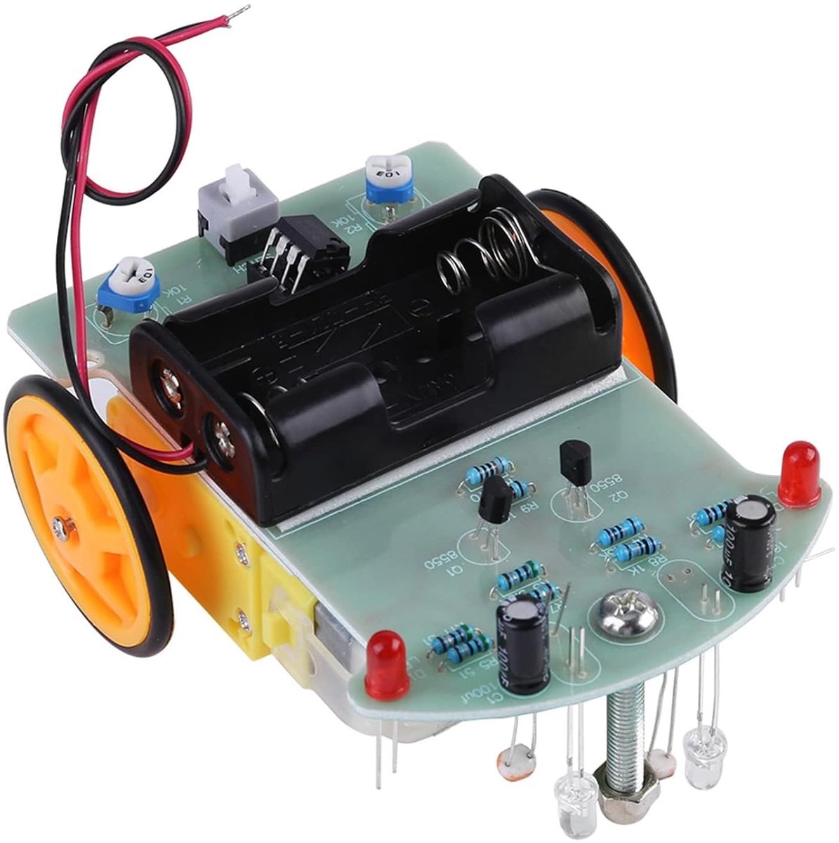 Car DIY Kit, Tracking Elektronica Kit, Kids Soldeer Kit Project DIY Elektronische Leren Auto DIY Accessoires Kit Elektronische Component Set Leren Elektronica Kit