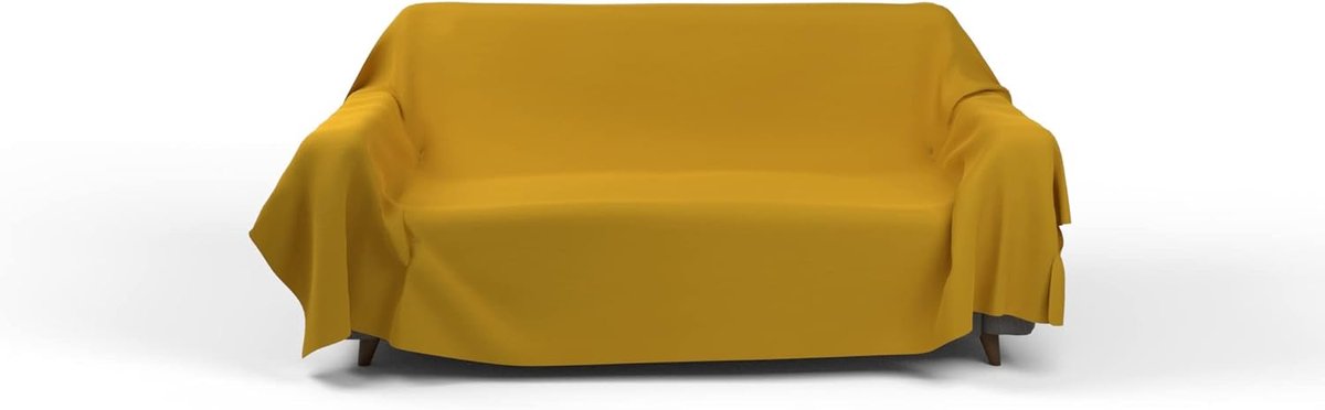 Bed Linen Sprei Max Color, effen, mosterd, 170 x 300 cm