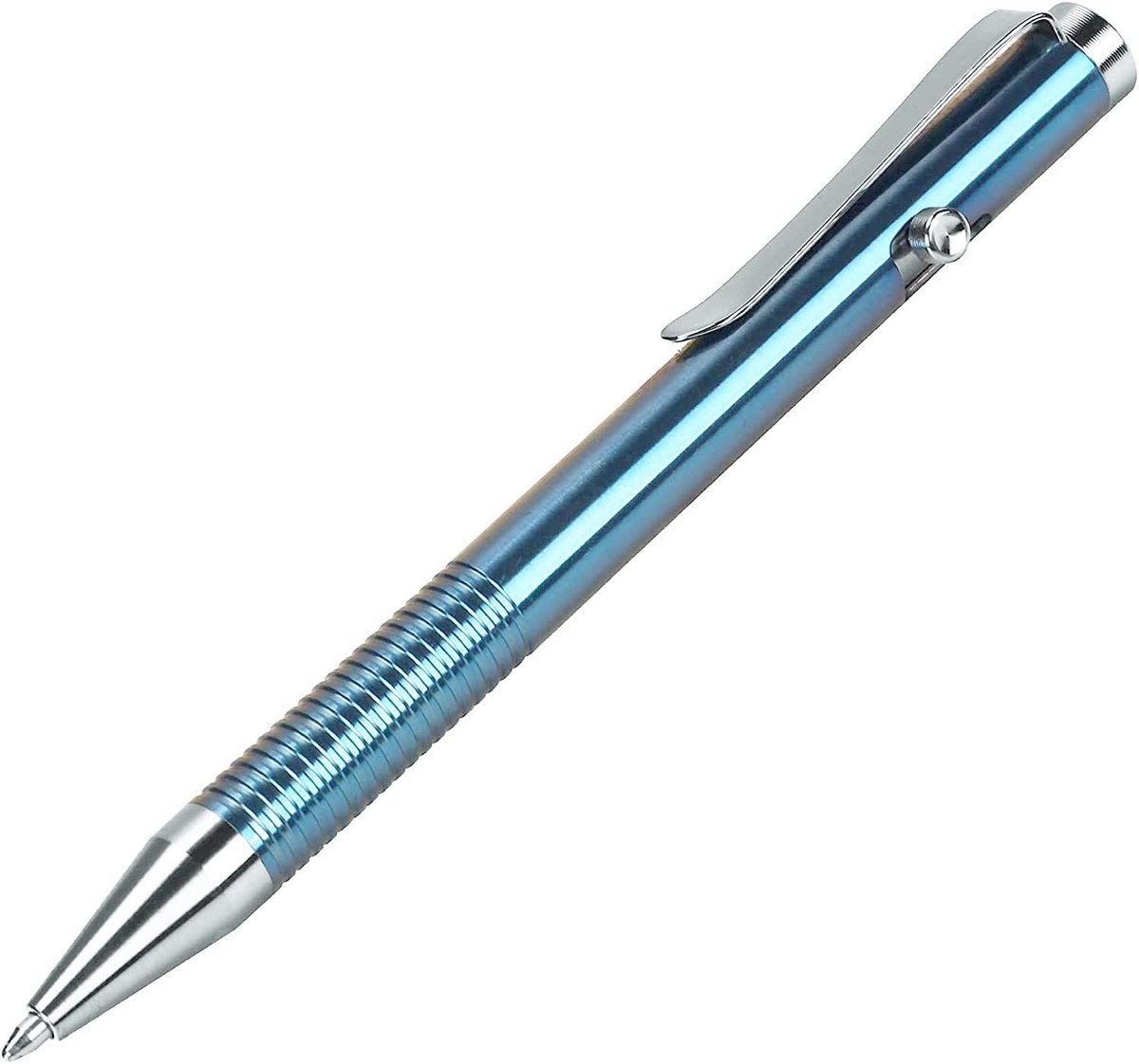 Balpen van titanium roestvrij staal pen clip compatibel met Parker vullingen voor kantoor school business kleur blauw (Ti952)